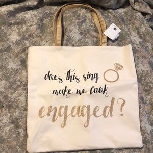 Reversible Bachelorette/Engaged/Honeymoon Tote Bag